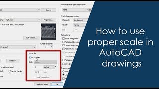 How to use proper scale in AutoCAD drawings  Part 1 of 2 [upl. by Meehyr]