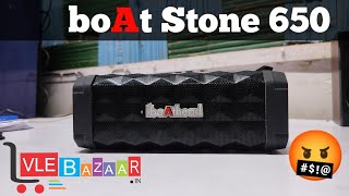 Unboxing  Boat Stone 650 Portable Speaker  Grahak Point [upl. by Adaynek938]