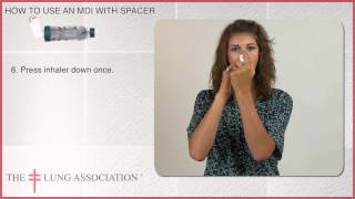 How to use an inhaler with a spacer [upl. by Monahan]