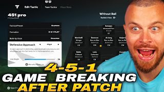 EA FC 25 AFTER PATCH GAME BREAKING PRO PLAYERS 451 FORMATION BEST CUSTOM TACTICS amp PLAYER ROLES [upl. by Nodnart667]