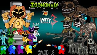 TOP AMONG US ANIMATION  Poppy Playtime amp Zoonomaly Zombies 어몽어스 [upl. by Brandt]