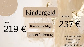 ❗️Kindergeld Kinderzuschlag Kinderfreibetrag❗️ Unterschied Menge Antrag stellen [upl. by Pierrepont]