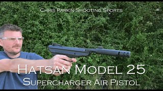 Hatsan Model 25 Supercharger Air Pistol in 177 Full Review [upl. by Cavallaro]