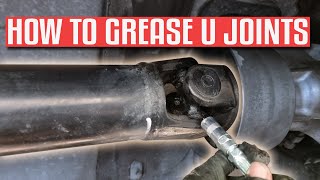 Reduce GMC Sierra Drive Shaft Clunk  Slip Yoke Grease Fitting Install  HOW TO [upl. by Lally]