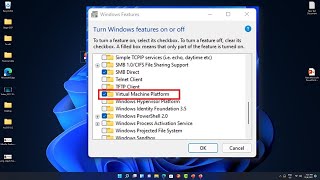 Enable Virtual Machine Platform in Windows 11 [upl. by Valsimot]