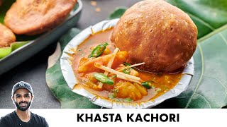 Khasta Kachori Recipe  खस्ता कचोरी और आलू की सब्ज़ी  Chef Sanjyot Keer [upl. by Gussie]