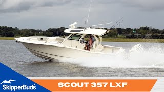 2024 Scout 357 LXF Luxury Boat Tour SkipperBuds [upl. by Silver]