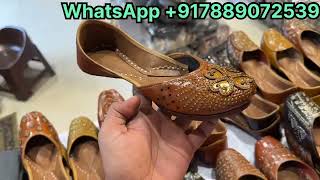 TOP 40 PURE LEATHER JUTTIS DESIGNS  PUNJAB JUTTI PALACE  WHOLESALE [upl. by Leela483]