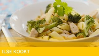 Hippe pasta met kip en broccoli [upl. by Agnola]