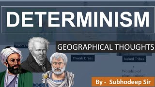 Determinism  Geographical Thought  Human Geography  नियतिवाद [upl. by Mickie988]