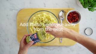 Barilla  How to make Three Cheese Tortellini with Pesto Genovese [upl. by Idnyl353]