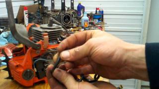 Husqvarna chainsaw fuel line check and replace [upl. by Etnaihc634]