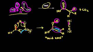 Decarboxylation  Carboxylic acids and derivatives  Organic chemistry  Khan Academy [upl. by Henrik]