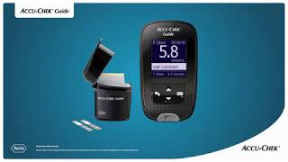 How to use AccuChek® Guide meter amp AccuChek FastClix lancing device [upl. by Trebleda]