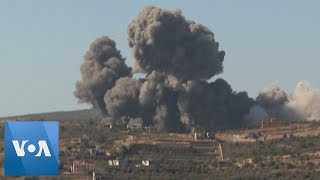 Israel Strikes South Lebanon Border Area  VOA News [upl. by Tlihcox]