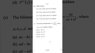 complex analysisl paperMAMSc mathematicsMAMSc 1st sem Dec 2021 [upl. by Meedan]