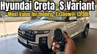 New Hyundai Creta S Model  Most value for money Variant ExShow 1330L  Drive and Explore Cars [upl. by Scarrow]