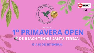 MISTA C  VERÔNICA e RODOLFO vs JOSIANE e LÉO  1º Primavera Open de Beach Tennis  Santa Teresa [upl. by Sivehc]