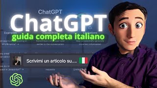 Chat Gpt3  GUIDA COMPLETA Italiano [upl. by Anauqat]