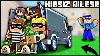 HIRSIZ AİLESİ EFEKAN VE ALPERENİ EVLAT EDİNDİ 😱 Minecraft [upl. by Kcirdec]