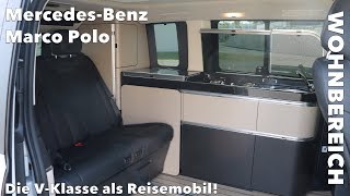 Inside MercedesBenz MarcoPolo Roomtour Reisemobil Schlafen Platzangebot Dusche und etwas Kritik [upl. by Anauqahs481]