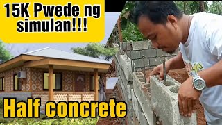 HALF CONCRETEAMAKAN HOUSE LAY OUT COST  vlog 16 [upl. by Alyakam973]