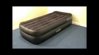 Intex TwinSingle Airbed with BuiltIn Pump [upl. by Esor]