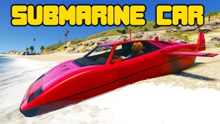 Using A Submarine Car To Escape Cops In GTA 5 RP [upl. by Yovonnda]