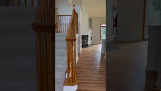 Old red oak hardwood floors refinished hardwood hardwoodfloorrefinishing home [upl. by Certie]