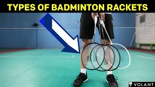 Types of Badminton Rackets Head Heavy Even Balanced Head Light [upl. by Lenra]