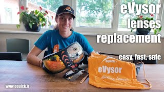 eQuick  How to replace eVysor lenses [upl. by Anera]