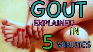 Gout Treatment  Causes  What is Gout Gout Explained in 5 Minutes Pathophysiology [upl. by Audette]