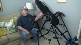 TEETER FITSPINE X1 Inversion Table  Very Brief Overview [upl. by Yllib]