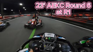 23’ AEKC Round 6 at R1 Not the End I Wanted Raw footage gokart [upl. by Corel]