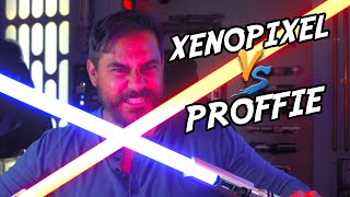 Neopixel Lightsaber Comparison PROFFIE VS XENOPIXEL V3 [upl. by Wolfram]