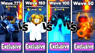 NEW🔥COMMANDER vs CAGE SCIENTIST vs GRAVITY GUN vs STATIC🤯ENDLESS MODE  Toilet Tower Defense [upl. by Nagar]