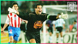 José Luis Chilavert one of the craziest goalkeepers ever  Oh My Goal [upl. by Ayotas]