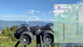 Celestron UpClose G2 10x50 Binocular Zoom TEST  Kangchenjunga from Ahaldara 88 km  North Bengal [upl. by Ajuna]