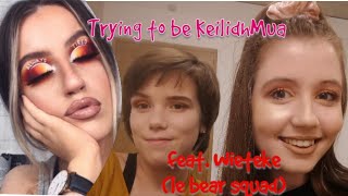 WE TRIED TO RECREATE A KEILIDH MUA MAKEUP LOOK  FEAT WIETEKE LE BEAR SQUAD  💜 [upl. by Brine]