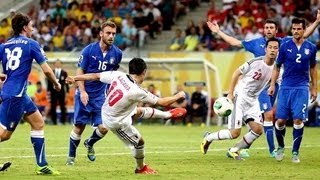 日本対イタリアの試合が世界で話題に コンフェデレーションズカップ Japan vs Italy [upl. by Gan349]