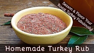 How to Make a Turkey Rub in Minutes  Works Fabulously With All Your Poultry Dishes Slideshow [upl. by Mchail213]