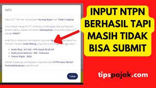 SOLUSI INPUT NTPN DI EFILING SPT GAGAL TERUS [upl. by Ebert153]