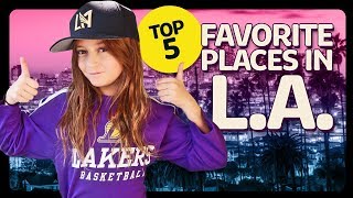 Top 5 Favorite Places in Los Angeles ft Piper Rockelle  Sophie Fergi [upl. by Dorcy]