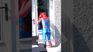 STALKER SpiderMan CAUGHT Looking In Peoples Windows😱 spiderman marvel shorts [upl. by Seaman]