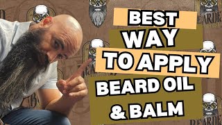 How to Apply Beard Oil amp Balm the best way for healthy growth [upl. by Zinck]