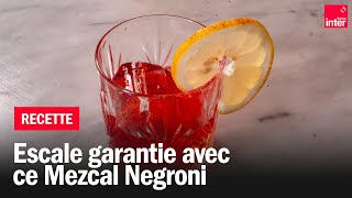 Le cocktail Mezcal Negroni  Les recettes de FrançoisRégis Gaudry [upl. by Gisser972]