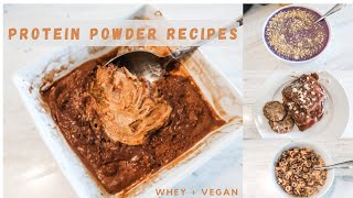 MY TOP 5 FAVORITE PROTEIN POWDER RECIPES [upl. by Alyacim]