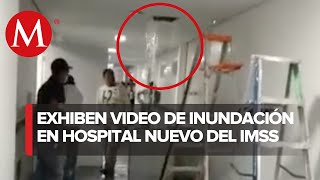 El nuevo Hospital de Puebla inaugurado hace 3 semanas ya presenta fallas [upl. by Elimay]