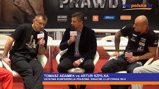 Adamek vs Szpilka Ostatnia konferencja prasowa [upl. by Yrroc]