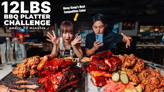 IMPOSSIBLE 12LBS BEAST BBQ PLATTER CHALLENGE in Hong Kong ft sueteat   BEST BBQ IN HONGKONG [upl. by Romain74]